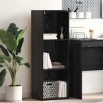 Raamatukapp Must tamm 40 x 30 x 114 cm Tehispuit