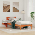 Voodiraam peatsiga Vahapruun 75 x 190 cm Tahke m&auml;nd