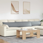 Diivanipadjad 2 tk helehall 200 x 40 cm kangas