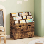 Laste raamaturiiul suitsetatud tamm 60 x 29,5 x 69 cm tehispuit