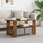 Kohvilaud sahtliga Vana puit 77 x 55 x 42 cm Tehispuit