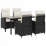 Diivanilaua komplekt 5 pcs PE rattan ja pulberkattega teras