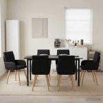 S&ouml;&ouml;gitoa Toolid 6 pcs kangas Must 60 x 56 x 96 cm