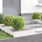 Murupiire 4 tk 60 x 60 x 20 cm Teras Valge