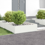 Murupiire 4 tk 100 x 100 x 35 cm Teras Valge