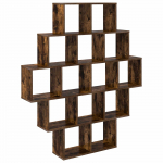 Seinariiul Suitsutatud tamm 120 x 20 x 136 cm Tehispuit