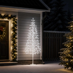 Valgusketiga LED-j&otilde;ulupuu Valge 47 x 210 cm Teras 228 LED-i