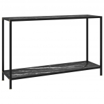 Konsoollaud, must, 120 x 35 x 75 cm, karastatud klaas