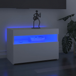 Telerialused LED-tuledega, 2 tk, valge, 60 x 35 x 40 cm