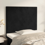 Voodipeatsid 2 tk, must, 100x5x78/88 cm, samet