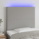 LED-voodipeats, helehall, 90x5x118/128 cm, kangas