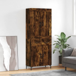 K&otilde;rge kapp, suitsutatud tamm, 69,5 x 34 x 180 cm, tehispuit