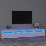 Telerialus LED-tuledega, valge, 240 x 35 x 40 cm