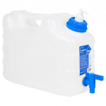 Veekanister kraani ja seebidosaatoriga, 10 l, plast