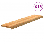 Trepiastmed 16 tk, helepruun, 120x30x2 cm, tammepuit