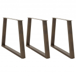 S&Ouml;&Ouml;GILAUA JALAD, V-KUJULISED, 3 TK, NATURAALNE TERAS, 90 X (72&ndash;73,3) CM, TERAS