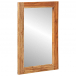 Vannitoa peegel Seinale kinnitatav Pruun 70 x 50 x 2.5 cm