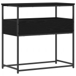 Konsoollaud sahtliga must tamm 75 x 40 x 75 cm tehispuit