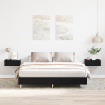 Voodiraam must tamm 140x200 cm t&ouml;&ouml;deldud puit