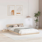 Voodiraam Pruun 140 x 190 cm puit