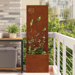 Aia privaatsuse kate rooste 50 x 140 cm kulunud teras