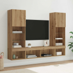 TV seinakapid koos LED-iga LEDiga 5 tk K&auml;sit&ouml;&ouml;puu Tehispuit