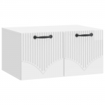 Rippuv TV kapp K&otilde;rgl&auml;ikega valge 59,5 x 41 x 30 cm Tehispuit