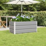 Taimekast helehall 100 x 50 x 45 cm tsinkteras