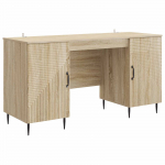Laud riiuliga uksega Sonoma tamm 142,5 x 50 x 75 cm Tehispuit