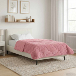 Suvised teki Roosa 155 x 200 cm Mikrokiud ja Teddy villa