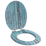 Pehme sulgumise tualettruumi istmed sinine 44 x 38 cm mdf plaat