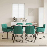S&ouml;&ouml;gitoa Toolid 6 pcs Samet T&uuml;rkiis 59 x 56,5 x 86 cm