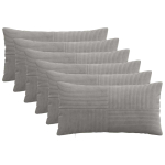 Diivanipadi 6 tk ALMELO helehall 40 x 70 cm manchester