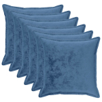 Diivanipadi 6 pcs HOUTEN Helesinine 55 x 55 cm Flanell