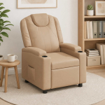 Lamamistool Cappuccino 75 x 95 x 106 cm kangas