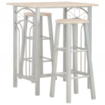 3-osaline baarikomplekt, puit ja teras