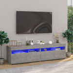 Telerialused LED-tuledega, 2 tk, betoonhall, 75x35x40 cm