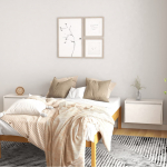 Seinakapid 2 tk, valge 60x30x35 cm, m&auml;nnipuit