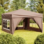 Kokkupandav peotelk seintega, pruunikashall, 3 x 3 m