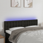 LED-voodipeats, must, 144x5x78/88 cm, kangas