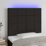 LED-voodipeats, must, 100x5x118/128 cm, kangas