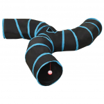 Kassitunnel 3-suunaline must ja sinine 25 cm pol&uuml;ester