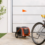 Lemmiklooma ratta j&auml;relk&auml;ru, oranž ja hall, oxford kangas/raud