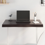 Lauaplaat, tumepruun, 80 x 50 x (2-6) cm, t&ouml;&ouml;deldud t&auml;ispuit