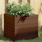 Taimekast, pruun, 36 x 30 x 32 cm, pol&uuml;rotang