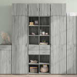 Hoiukapp, hall sonoma tamm, 70 x 42,5 x 225 cm tehispuit