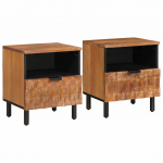 &Ouml;&ouml;lambi kapp 2 tk pruun 40 x 33 x 46 cm tugev mango puu