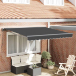 Sisset&otilde;mmatav varikatus antratsiit 350x250 cm kangas