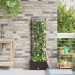 Aia istutuspott pruun 40 x 40 x 125,5 cm teras