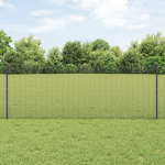 Keevitatud traat aed koos 11 u postiga hall 0.8x25 m teras